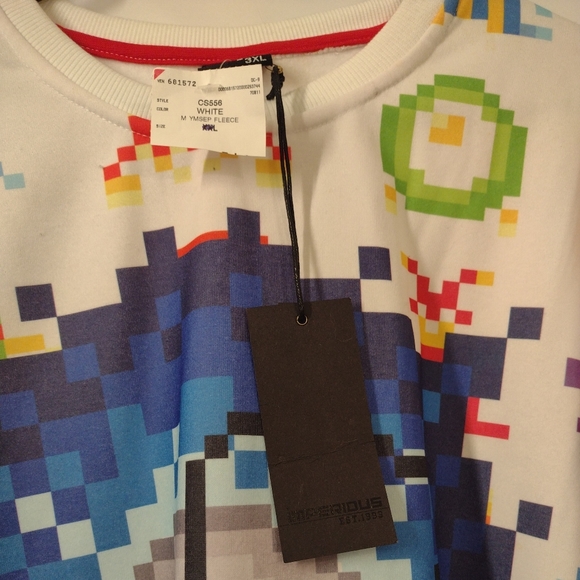 Imperious iMp Brand - 8 Bit Bomb Pattern -Pullover Sweatshirt  Youth Size 3X NWD - Picture 3 of 12